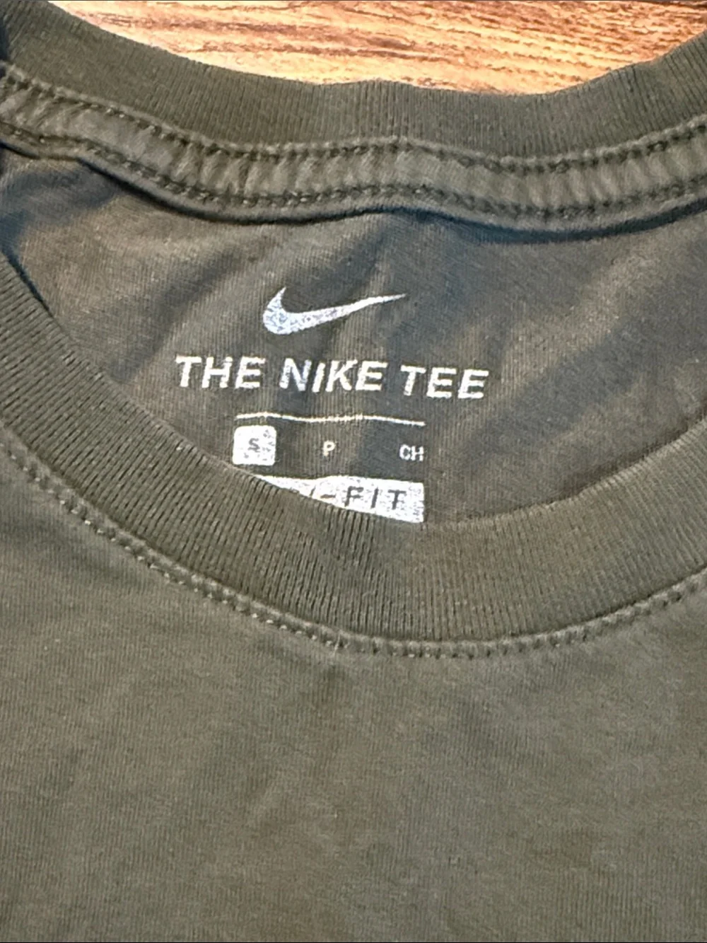 Nike Olive Green Short Sleeve Dri-FIT Crew T-Shirt